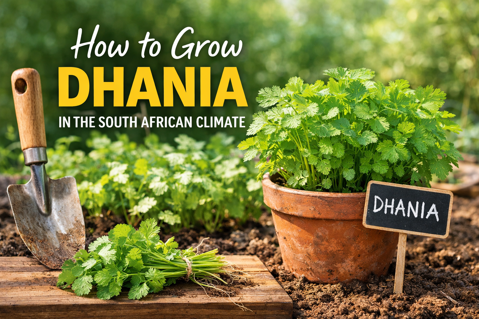 How to grow Dhania in the South African Climate